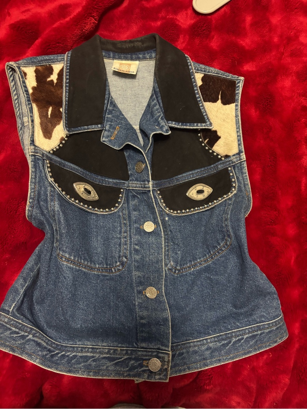 Women’s Vintage Denim Western Vest